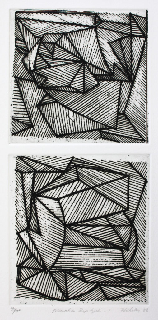 Etching
27 x 13 cm
Printed by Megan Finnigan and Heidi Wood
100 x 100 Portfolio, 1988