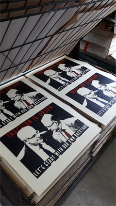 Posters on the rack