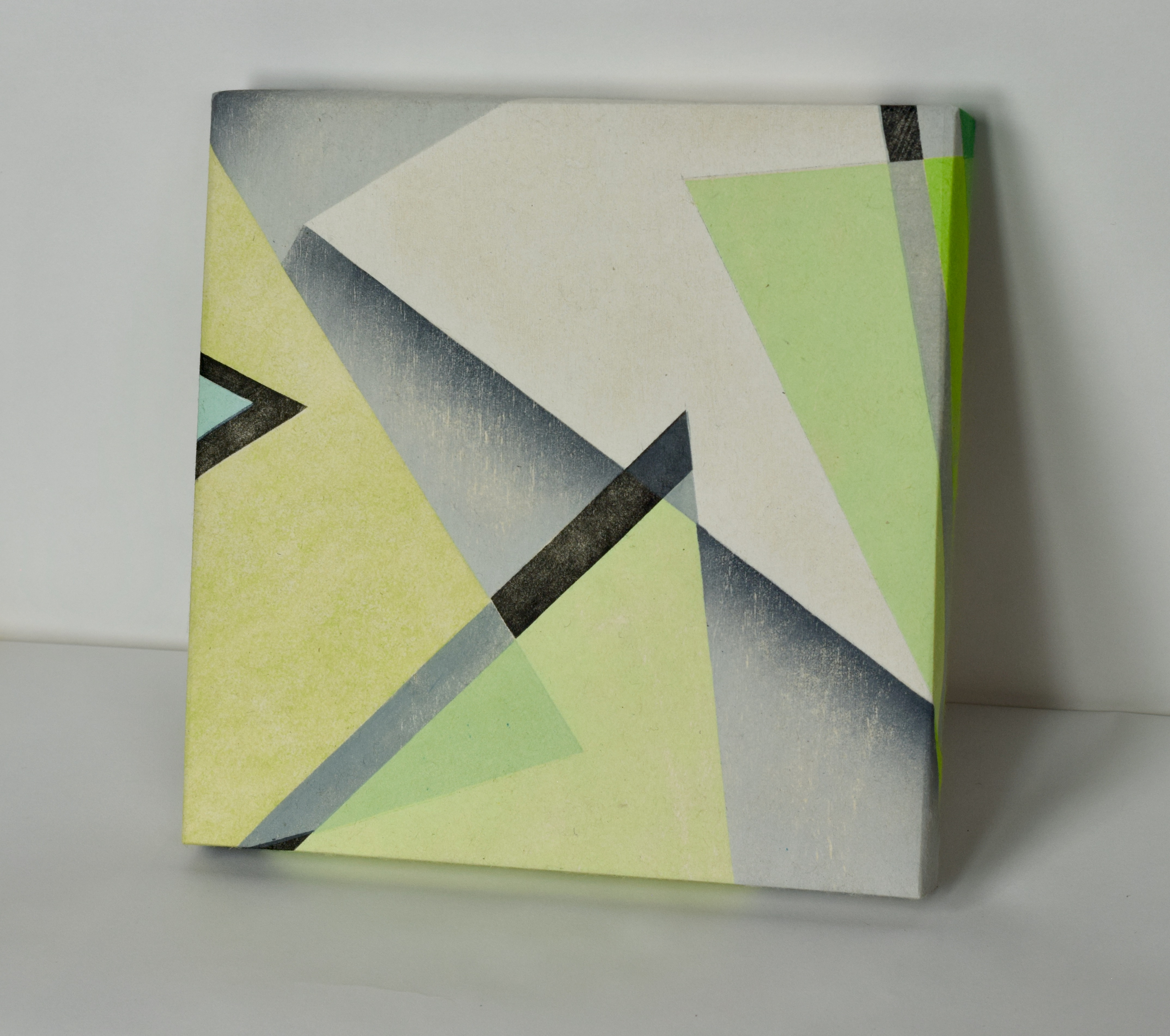 Untitled #1. Wrapped woodblock 25cm x 25cm x3cm