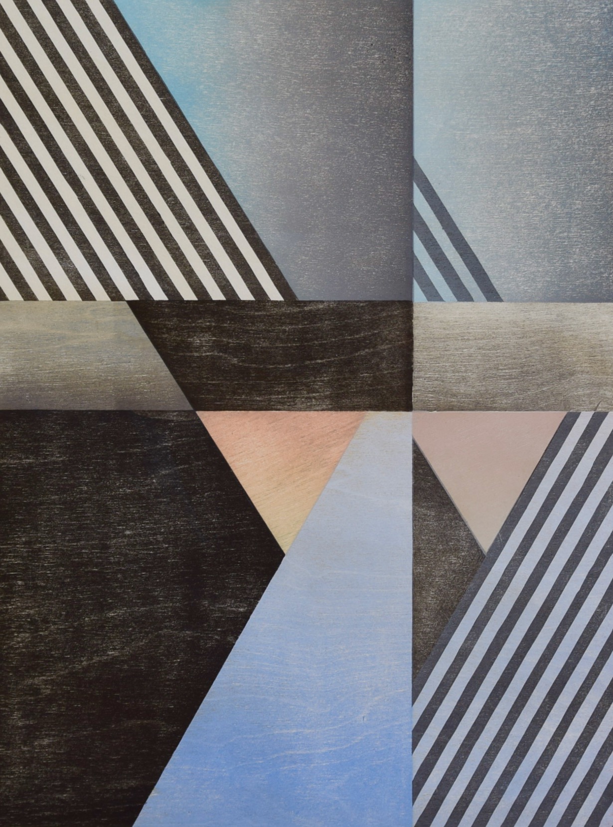 Roslyn Kean _ Reflections of Summer 2020, Multiblock Woodcut