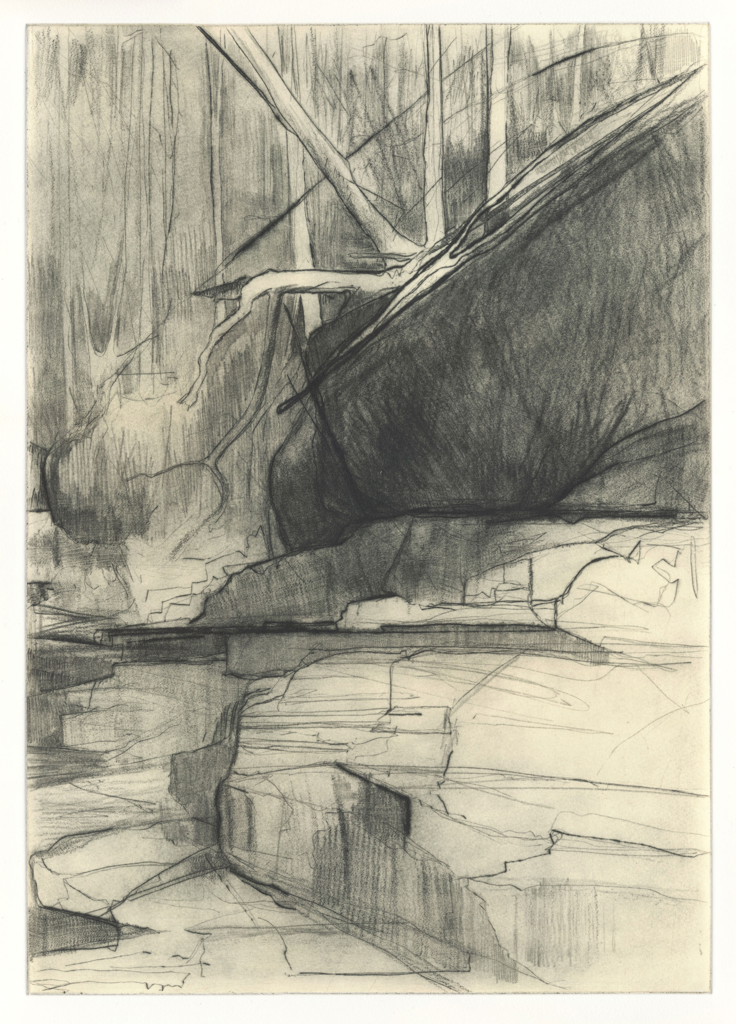 Tony-Ameneiro_Sloping-Ground_edition-of-10_2021_drypoint-and-roulette_image-50x35cm_sheet-size-76x56cm