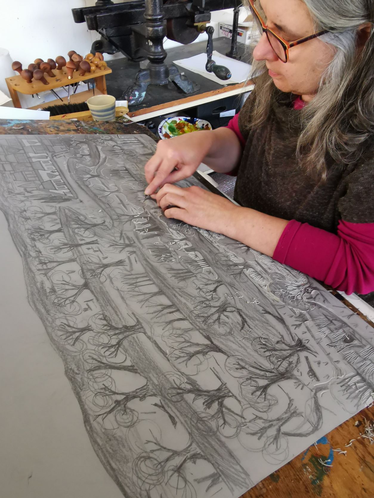 Anita cutting lino ed