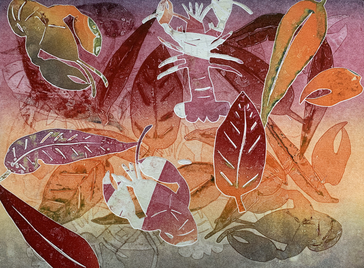 Kassandra-Savage_Feasting on Country_44x55_monotype_2021