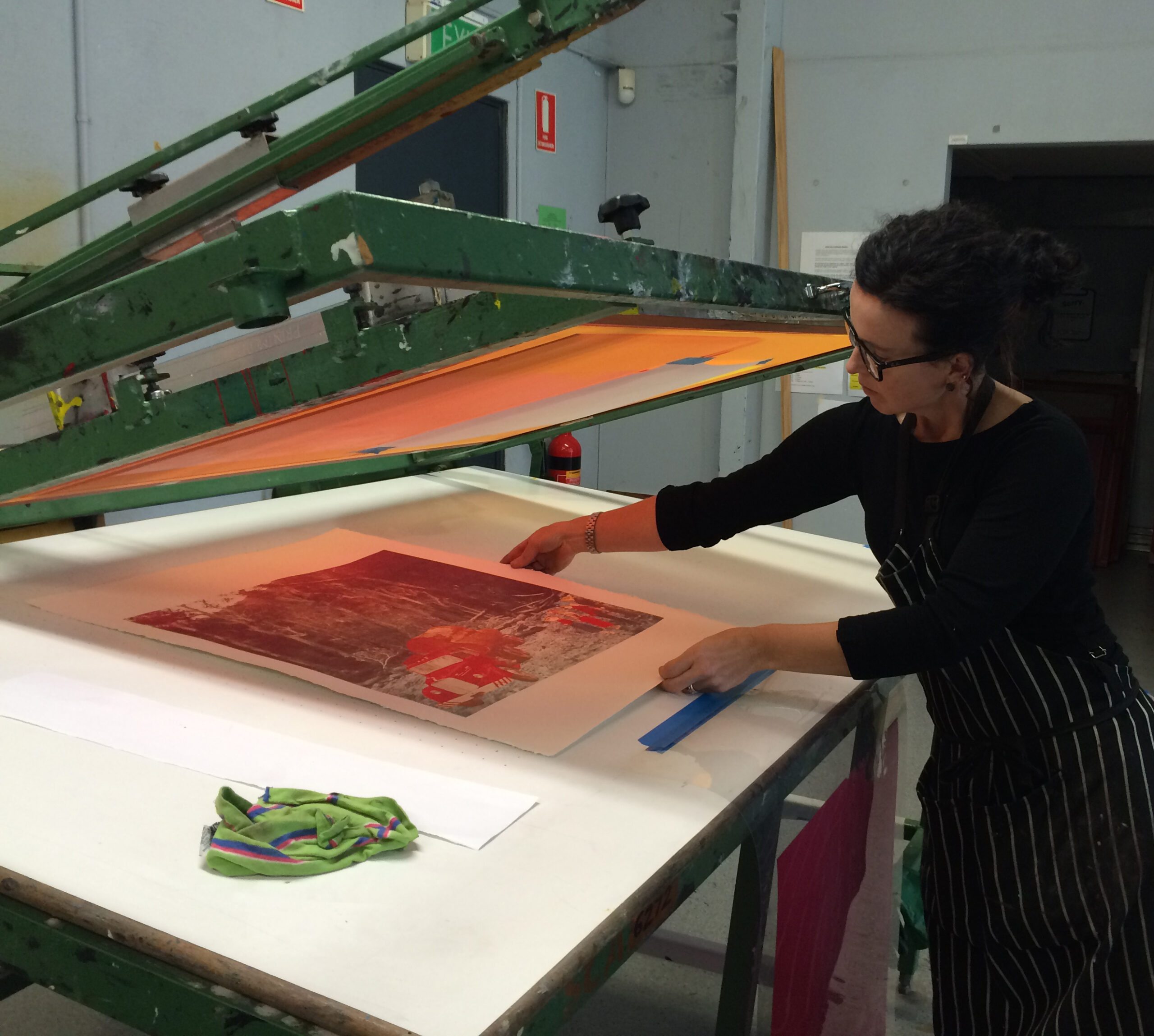 Janet screenprinting