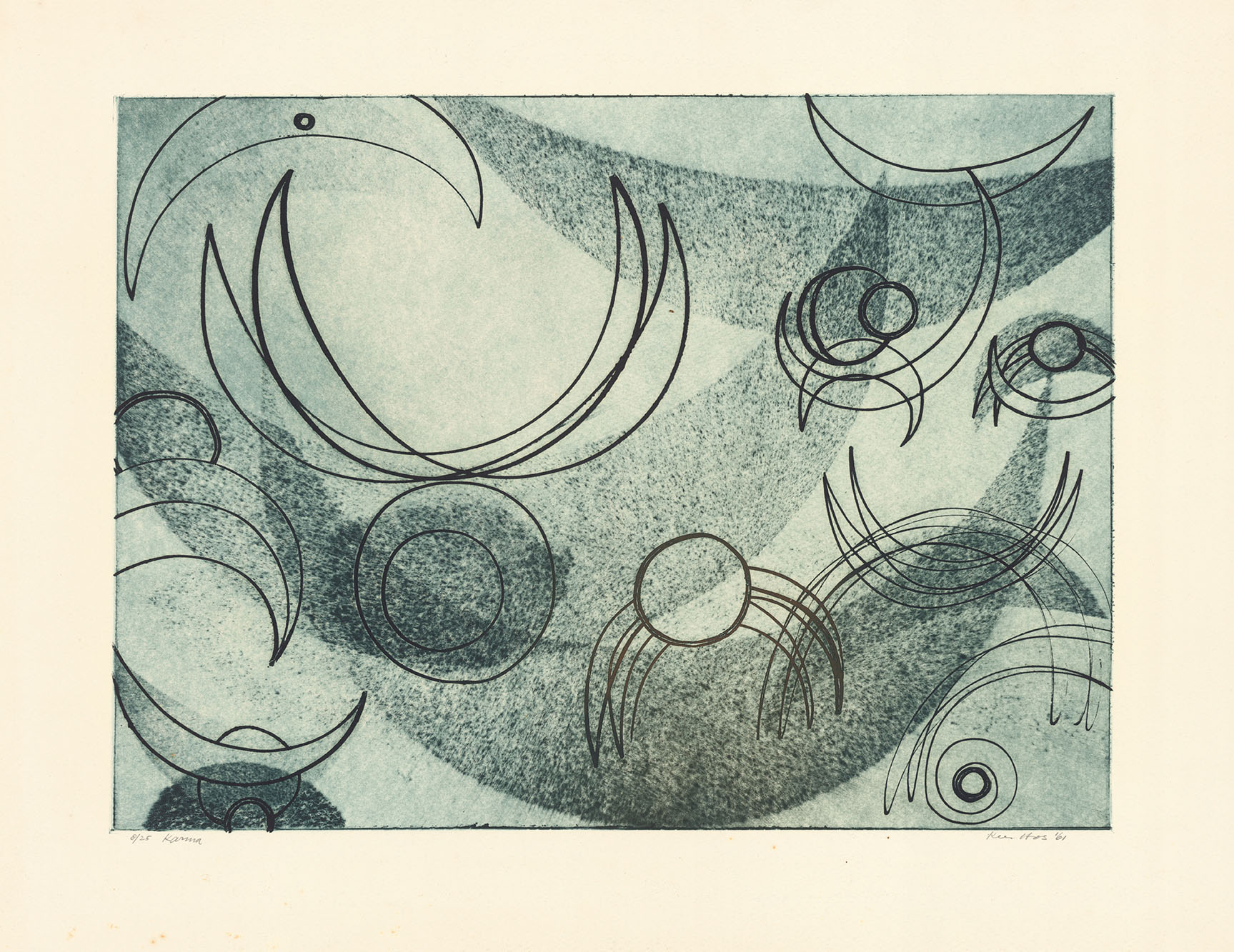Kees Hos, Karina, 1961, etching, 37x49cm, edn. 8 of 25.