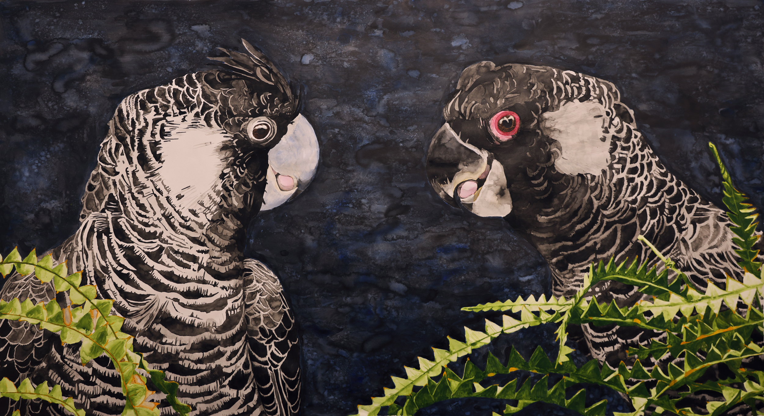 Perdita Phillips, 208 x forgiveness_, 2023. Mail art with mixed media on paper. 208 postcards 10 x 15 cm (assembled 130 x 240 cm).