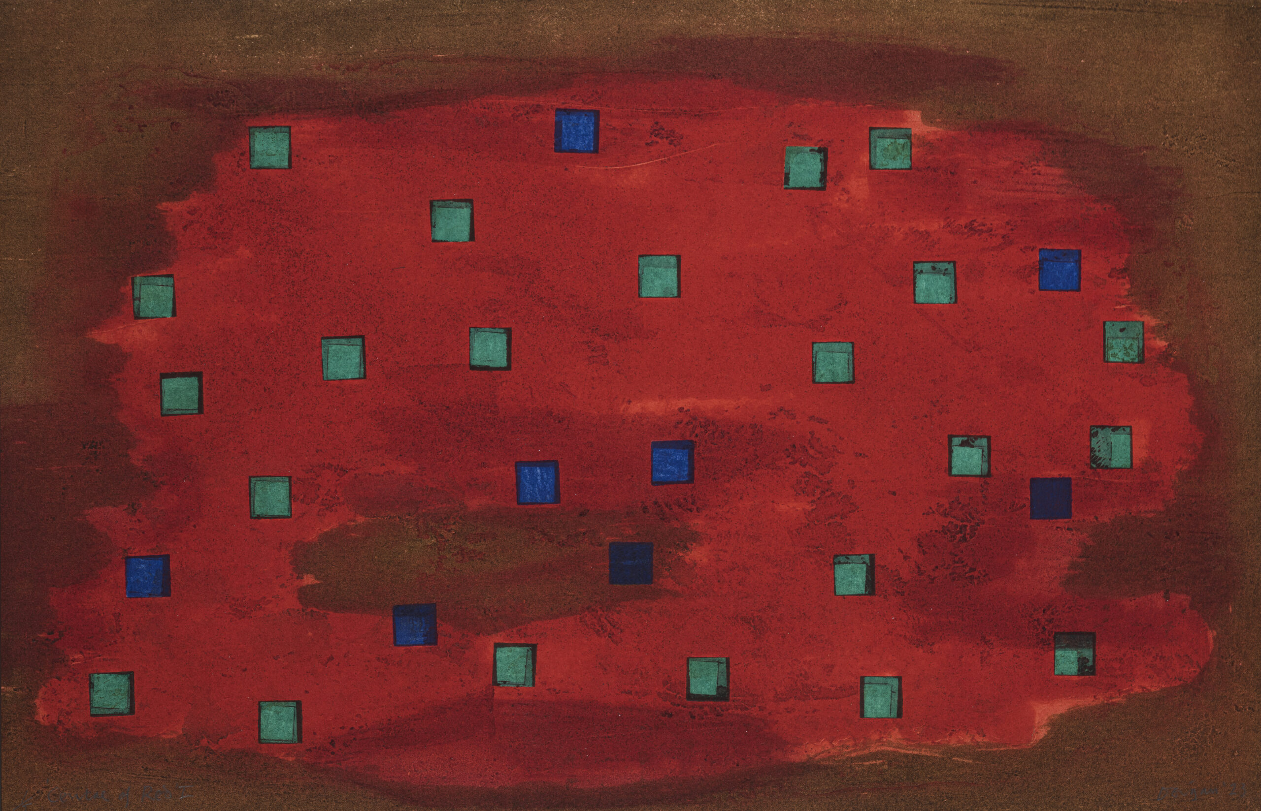 Tony Deigan_ Centre of Red II_ Collagraph