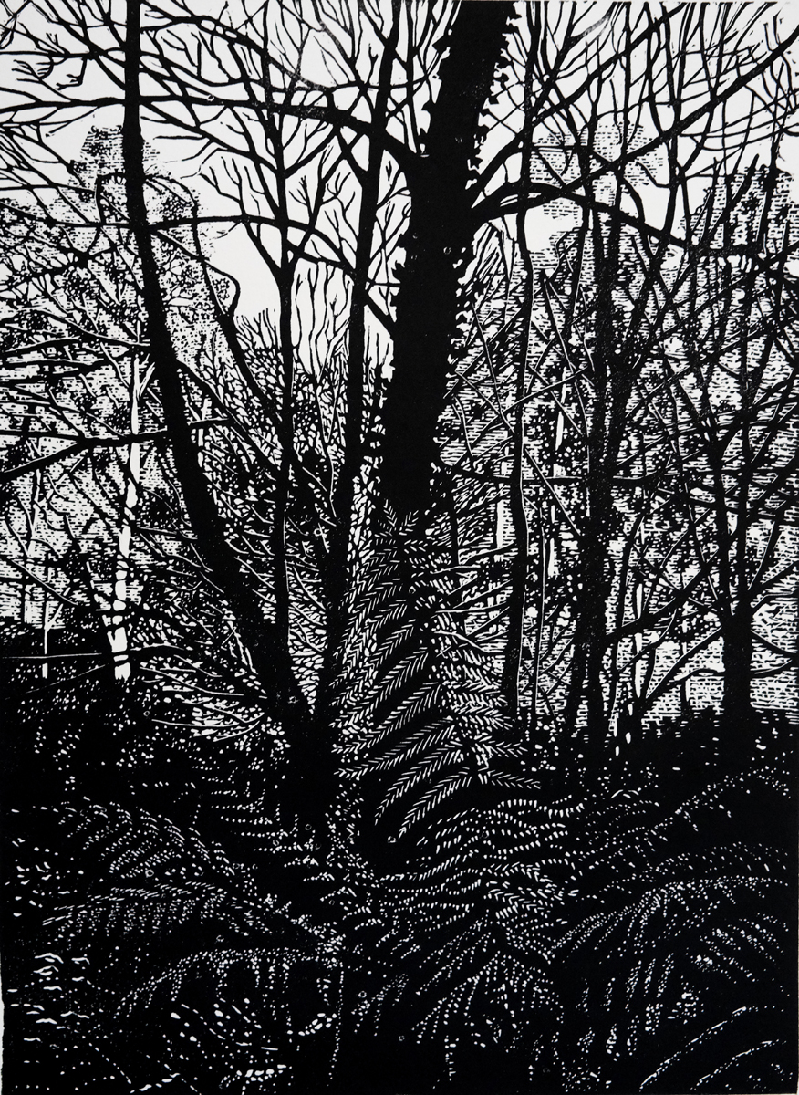 Image 23x31.5 Morning Light, edition of 15, lino cut print, 2022, Lawry