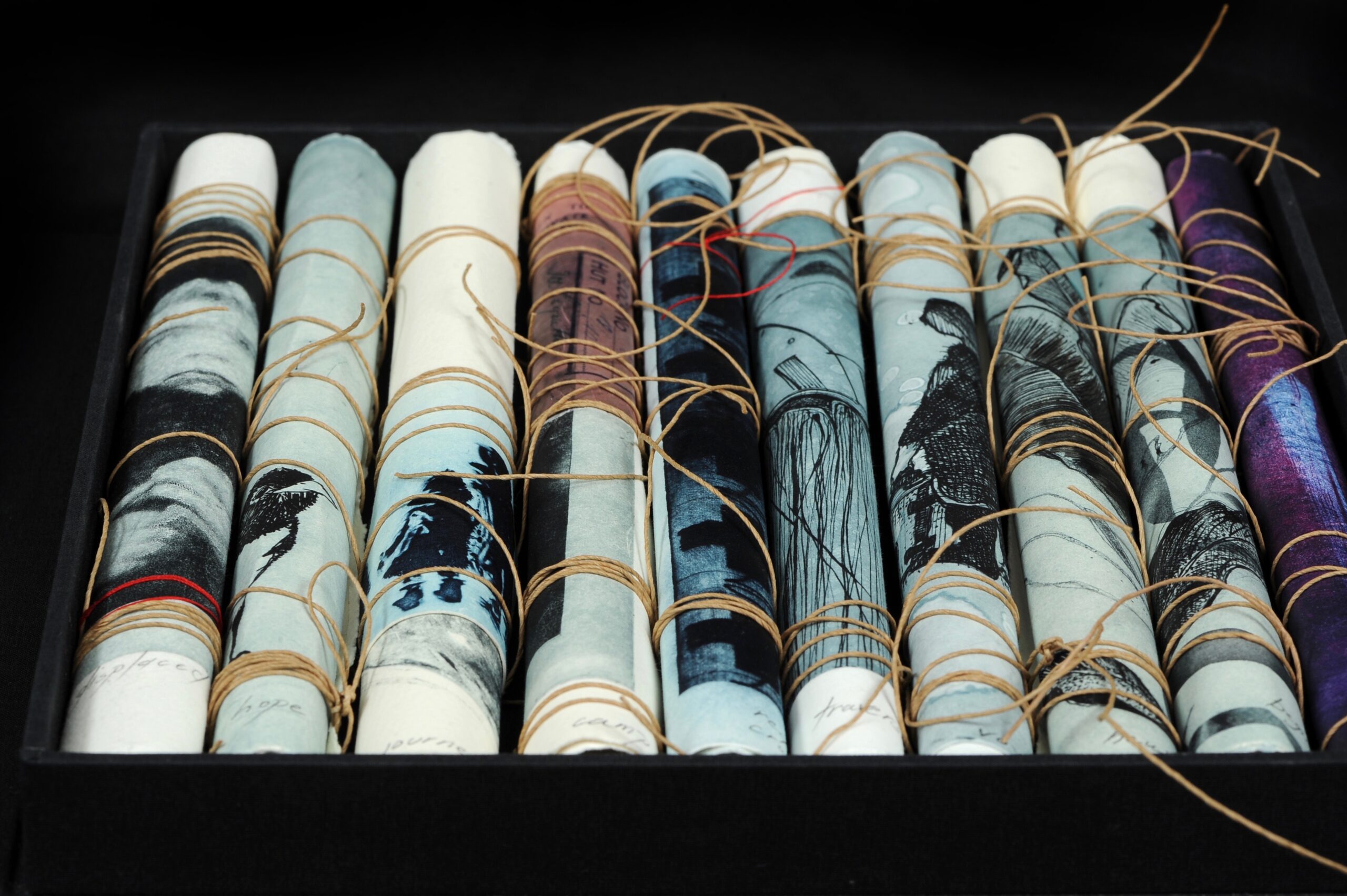 Lisa Sewards_Displaced_Artist Book_detail