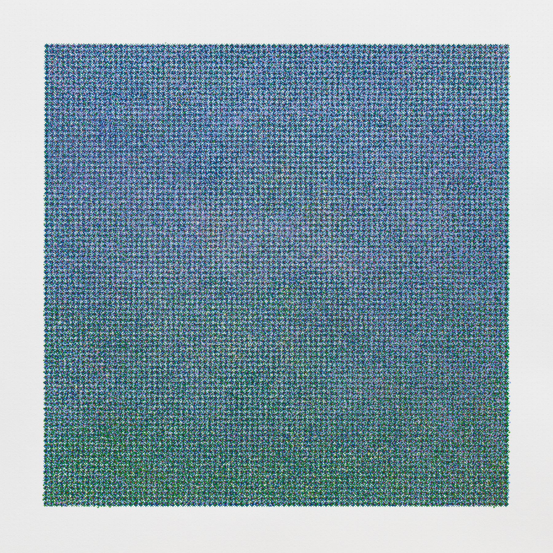ALETHEA RICHTER, 'DIFFUSION (STATE 1)', 2023. SILKSCREEN Print, 55CM X 55CM. Courtesy Print Council of Australia